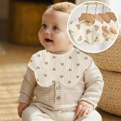 Bavoir bébé garçon assis