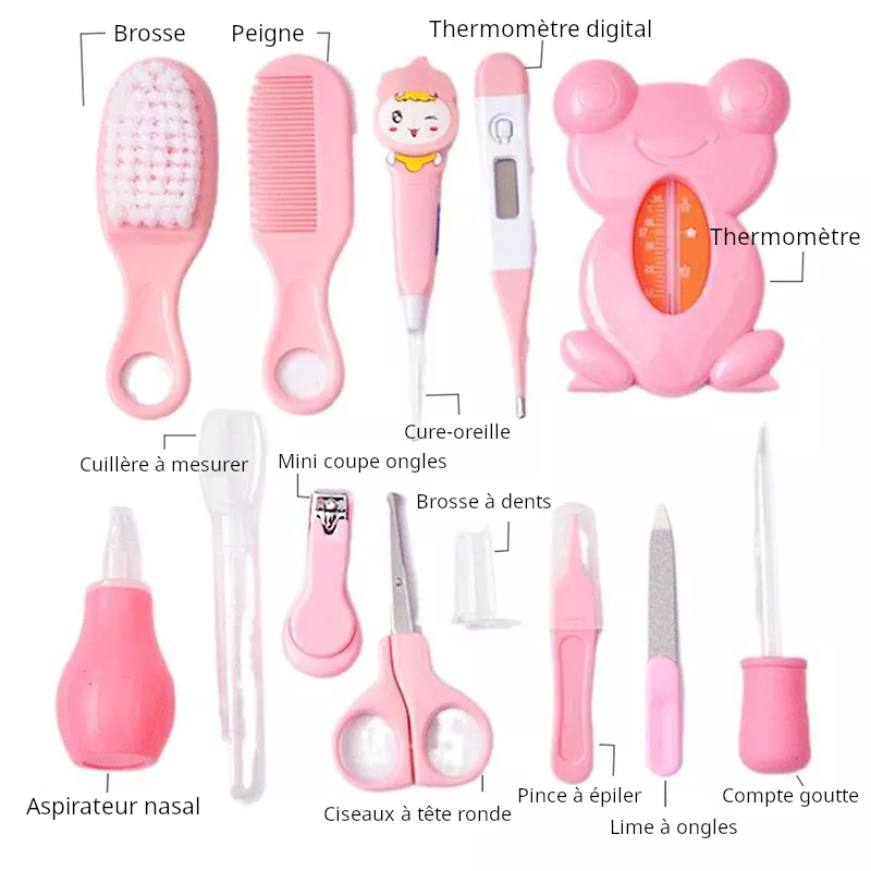 Kit d'hygiène pour bébés 13 pièces